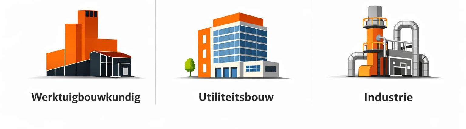 Illustratie van technische isolatie voor werktuigbouwkunde, utiliteitsbouw en industrie